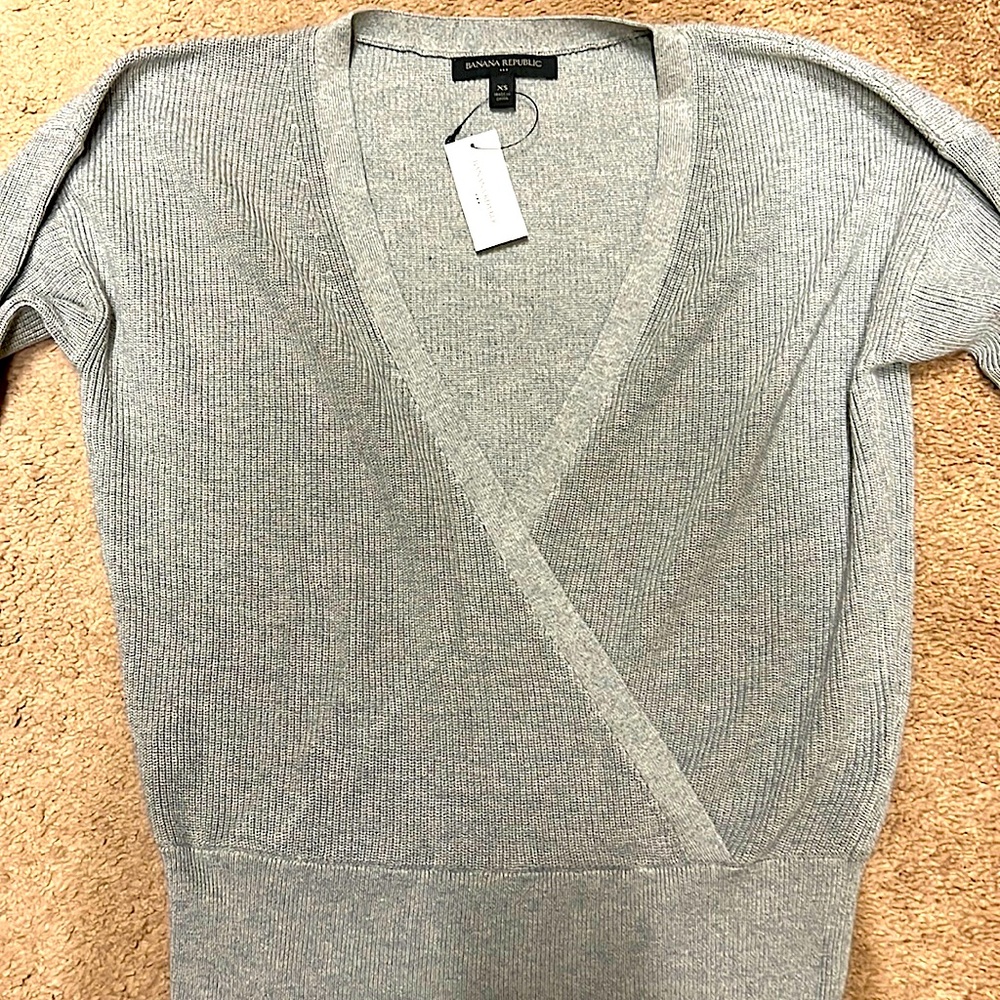 Beautiful V neck wrap sweater. Brand new from Banana Republic